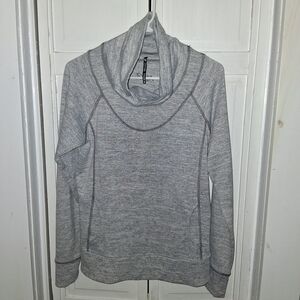 Kuhl Elegant Heather Gray Cowl Neck Sweater